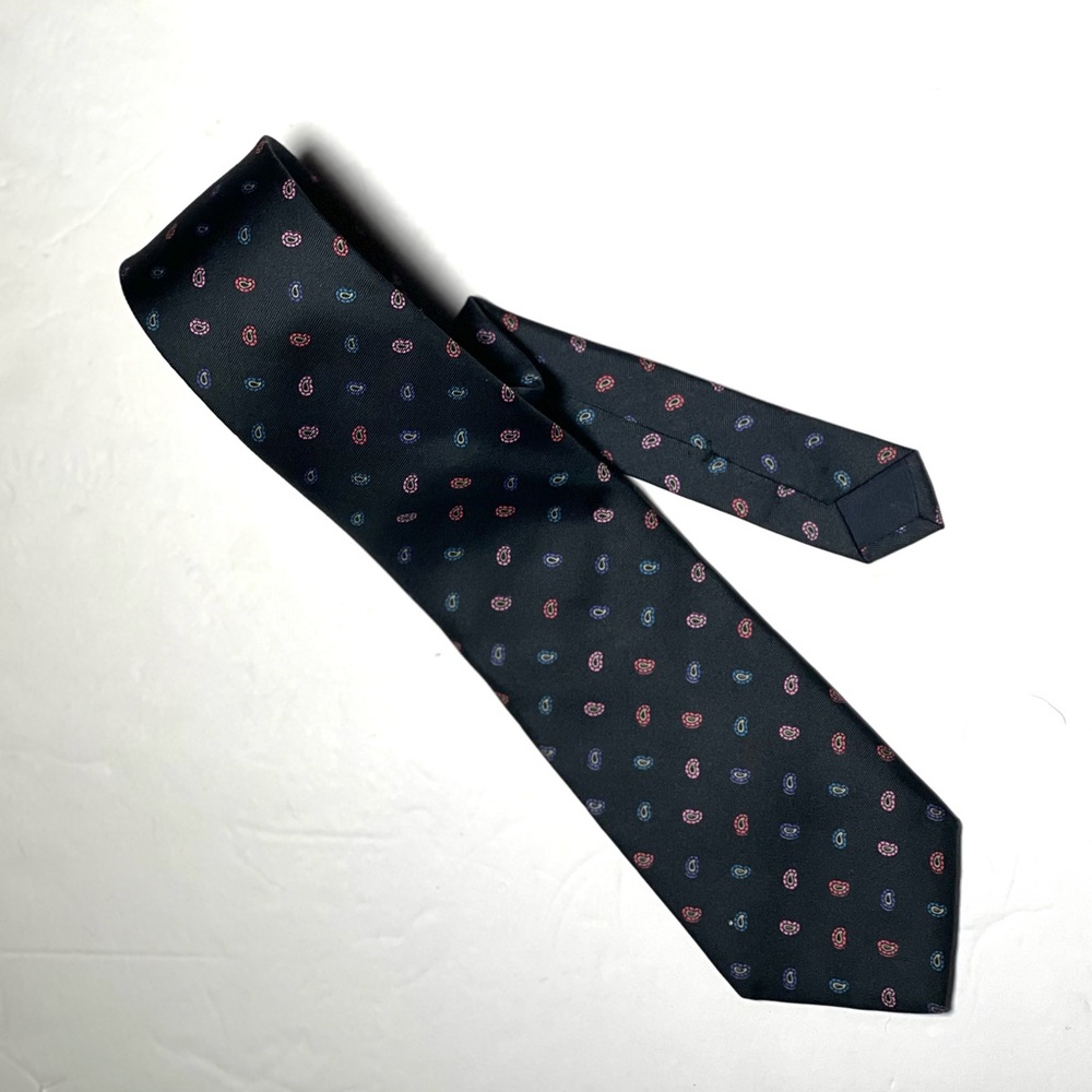 Colours by Alexander Julian Mens Neck Tie Paisley print O/Small Good Condition